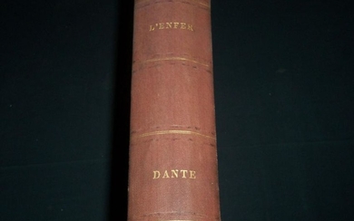 1862 L'ENFER DE DANTE ALIGHIERI FRENCH VOLUME - ILLUS.