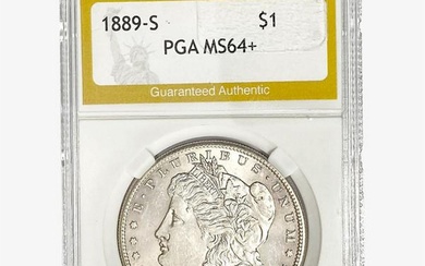 1889-S Morgan Silver Dollar PGA MS64+