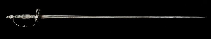 18th C. BRITISH MOURNING SMALL SWORD