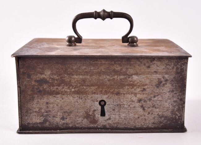 18th Century Iron Strong Box