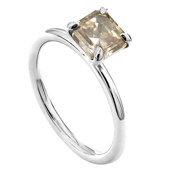 1.92 tcw Diamond Ring - 14 kt. White gold - Ring - 1.92 ct Diamond