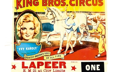 1935 Cole Bros Circus Poster