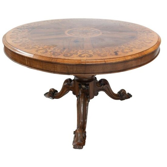 19th Century William IV Round Pedestal Table.