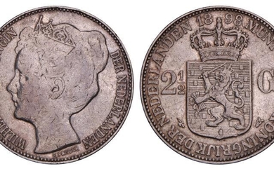 2½ Gulden Wilhelmina 1898. Zeer Fraai +.