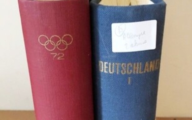 2 albums Allemagne (dont 1 leuchtturm phare) des états allemands à 1963, berlin, Saar, DDR,...