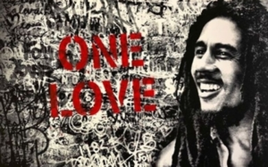 Mr Brainwash (MBW) - Happy Birthday Bob Marley - One Love (Red)