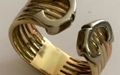 14 kt. Pink gold, White gold, Yellow gold - Ring