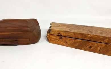 2pcs Studio Artisan Wood Boxes. Jewelry Boxes. Charles