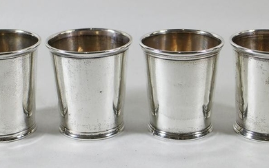 (4) KENDRICK COIN SILVER MINT JULEP CUPS