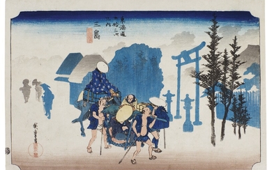 UTAGAWA HIROSHIGE I (1797–1858) MISHIMA: MORNING MIST (MISHIMA ASAGIRI) EDO PERIOD, 19TH CENTURY