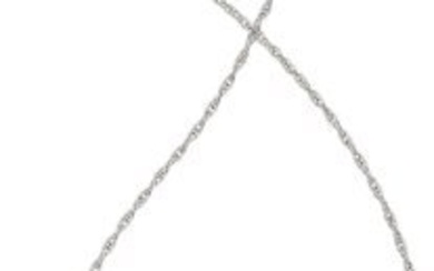 55217: Art Deco Diamond, Glass, Platinum, White Gold P