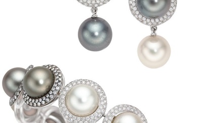 55317: Utopia South Sea Cultured Pearl, Diamond, Color