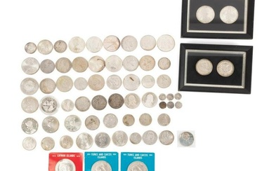 60+ ANCIENT & COMMEMORATIVE WORLD SILVER COINS