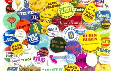 70 Marin County Bay Area Campaign Buttons