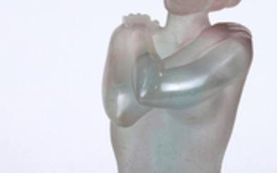 Daum France Pate De Verre art glass sculpture Eurydice