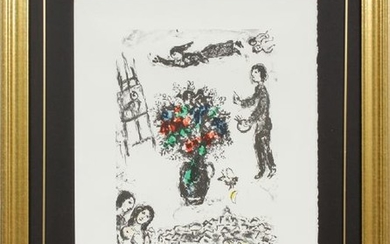 MARC CHAGALL COLOR LITHOGRAPH, 1983