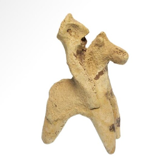 Near Eastern Terracotta Horse and Rider, Syria, c. 2nd