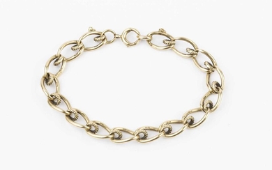 A 9ct gold fancy curb-link bracelet