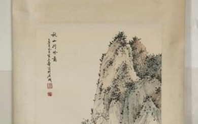 A Chinese Ink Painting Hanging Scroll By Song YuLin