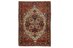 A FINE ANTIQUE SAROUK-FERAGHAN RUG, WEST PERSIA approx