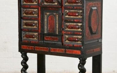 A Flemish Baroque style cabinet on stand