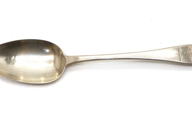 A George III Old English pattern silver tablespoon