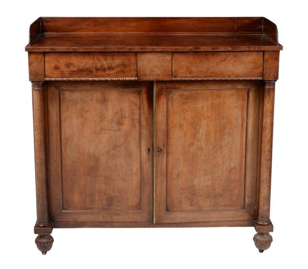 A George IV mahogany side cabinet