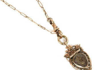 A Georgian heart-shaped split pearl glazed locket