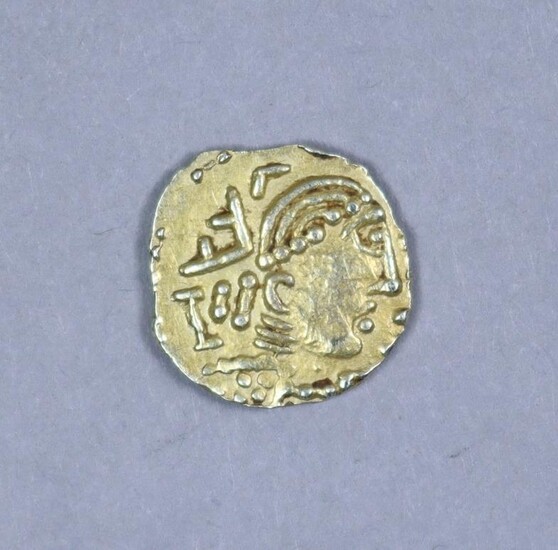 A Gold Thrymsa, Diademed Bust to Emperor's Type, Circa...