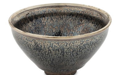 A Jian Glazed Silver-Streaked Nogime Temmoku Pottery Tea Bowl