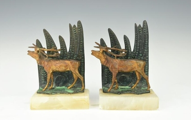 A PAIR OF VINTAGE BOOKENDS