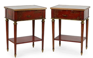 A Pair of Maitland Smith Nightstands.