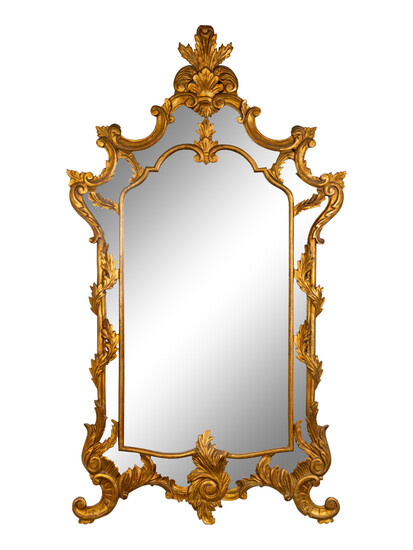 A Régence Style Giltwood Mirror