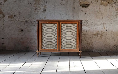A Regency satinwood side cabinet