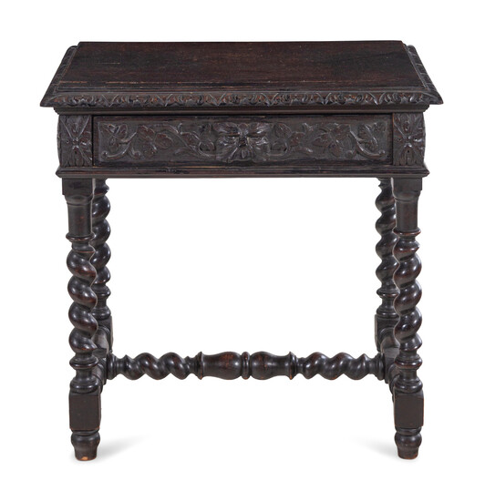A Renaissance Revival Carved Walnut Table
