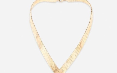 A Retro fourteen karat gold necklace, Tiffany & Co.