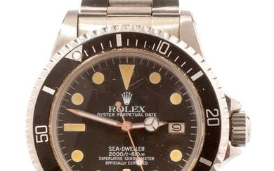 A Rolex stainless steel Oyster Perpetual Sea-Dweller 'Great White' bracelet watch