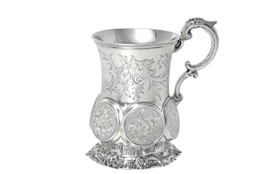 A Victorian Silver Christening-Mug Probably by George John Richards, London, 1855