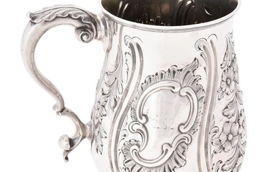 A Victorian silver baluster mug by Samuel Hayne & Dudley Cater