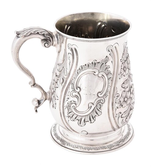 A Victorian silver baluster mug by Samuel Hayne & Dudley Cater