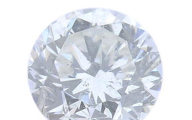 A brilliant-cut diamond, weighing 0.26ct, with report, within a security seal.