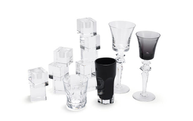 A collection of Baccarat glassware
