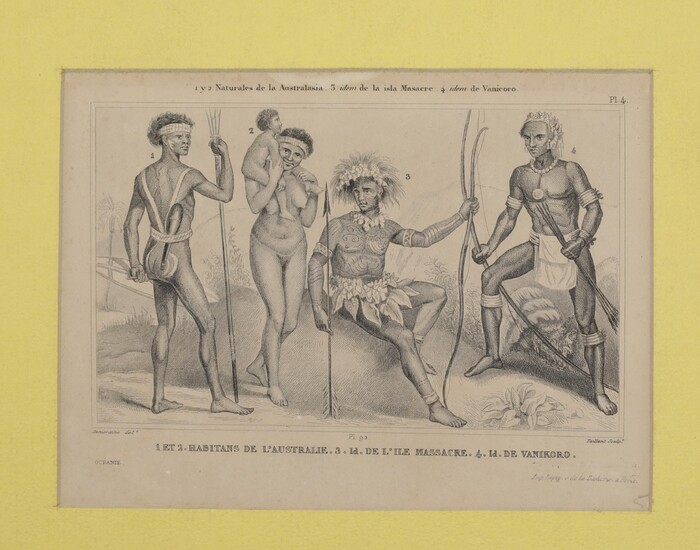A collection of ten engravings of various Polynesian peoples.