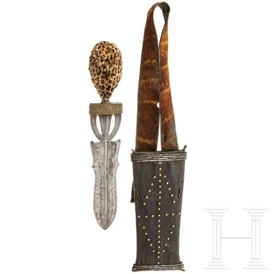 A knife of the Poto in Central Africa, circa 1900