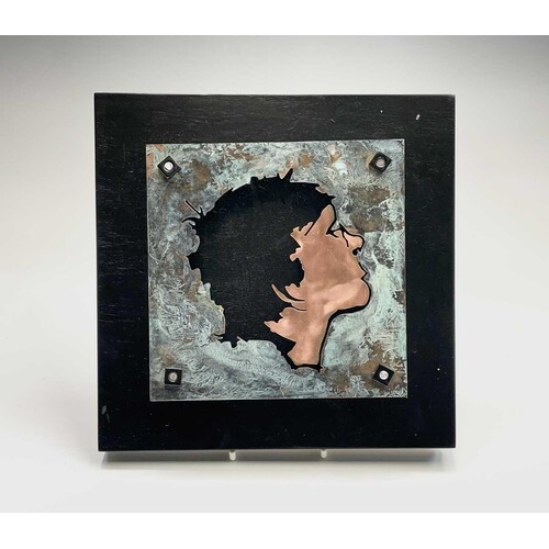 A limited edition Paul Arsenault laser cut bronze study of a...