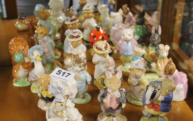 A quantity of Royal Doulton and Royal Albert nursery figures.