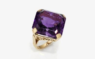 A ring with amethyst