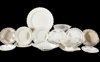 A selection of Staffordshire and South Yorkshire creamware
