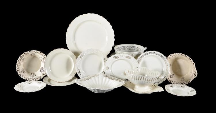 A selection of Staffordshire and South Yorkshire creamware