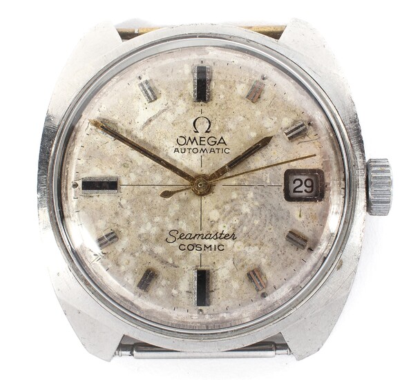 A vintage Omega Seamaster Cosmic automatic stainless steel wristwatch